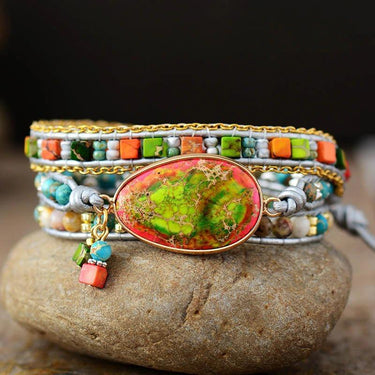Imagination Jasper Stone Beaded Bracelet-Your Soul Place